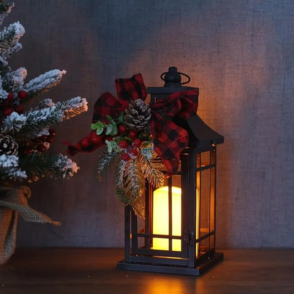 NEW  Christmas Decorations Indoor, Outdoor Christmas Led Lanterns Decorative - Picture 7 of 8